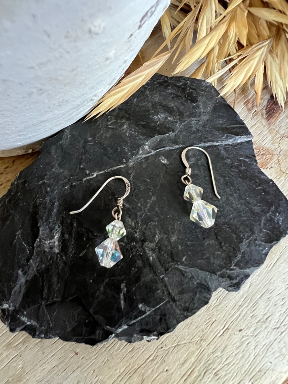 Sparkly Beaded Drop Earrings